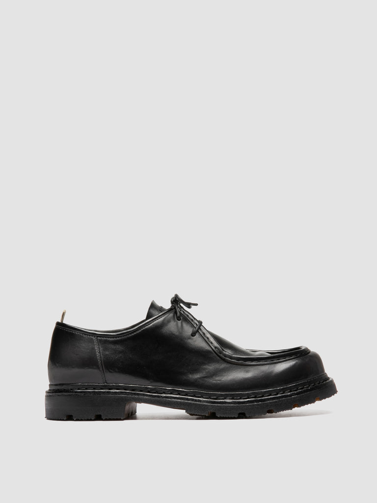 VOLCOV FLEXI 001 - Black Leather Derby Shoes