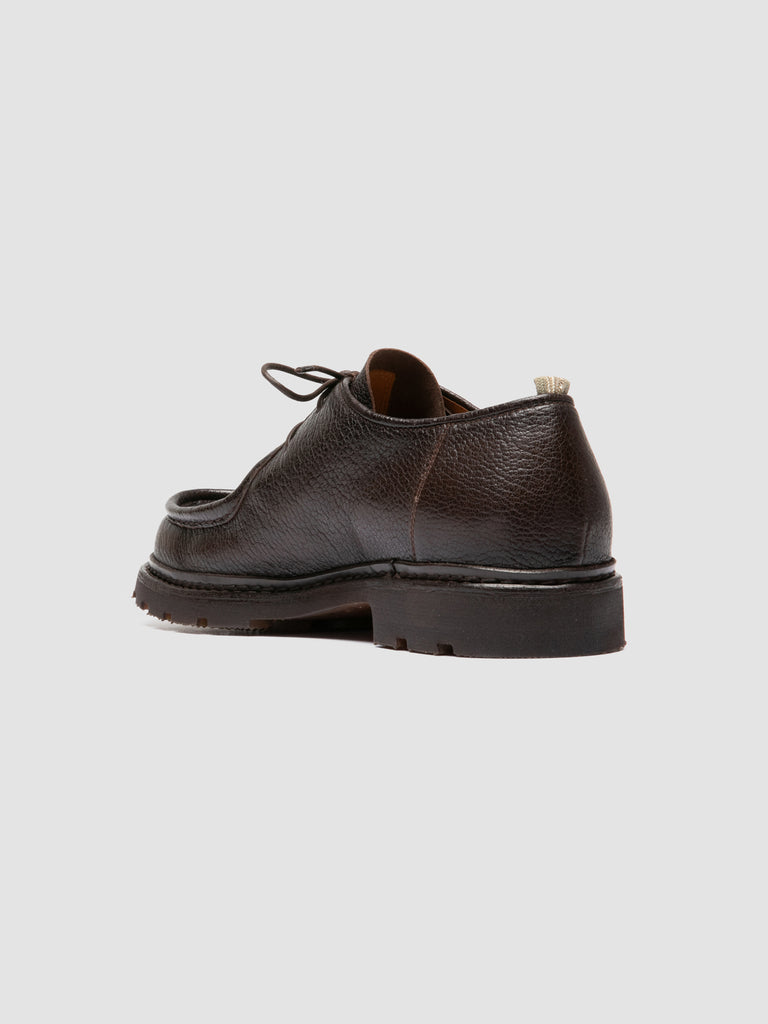 VOLCOV FLEXI 001 - Braune Derby-Schuhe aus Leder