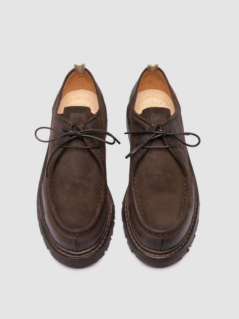 VOLCOV FLEXI 001 - Braune Derby-Schuhe aus Wildleder