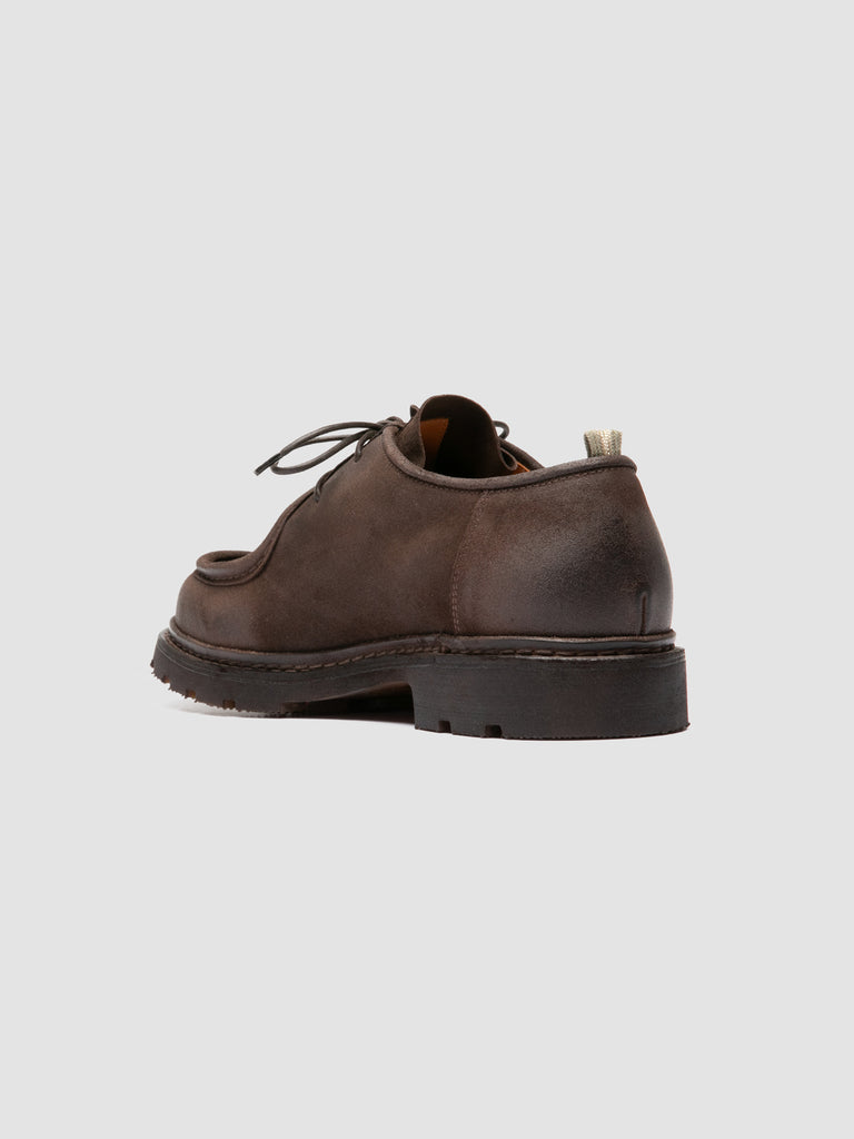 VOLCOV FLEXI 001 - Braune Derby-Schuhe aus Wildleder