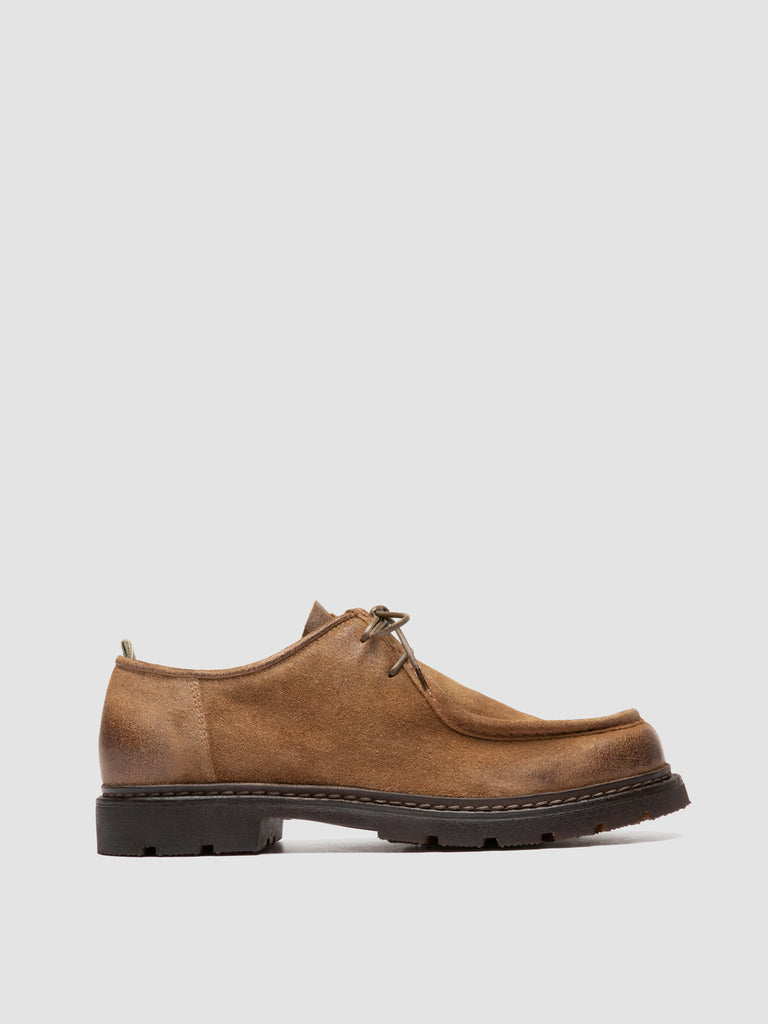 VOLCOV FLEXI 001 - Braune Derby-Schuhe aus Wildleder