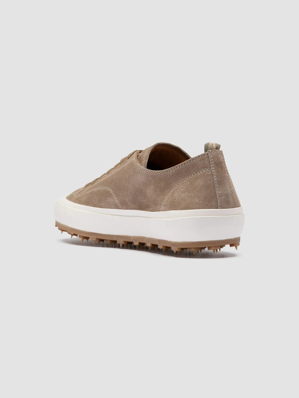 VULCAN 001 - Taupe Suede Low-Top Sneakers - image 4,side view