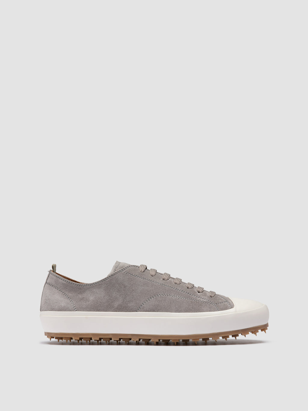VULCAN 001 - Grey Suede Low-Top Sneakers - image 1,side view