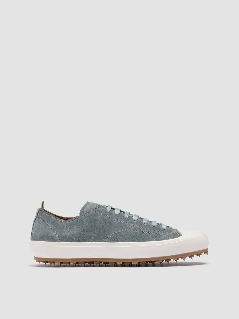 VULCAN 001 - Blue Suede Low-Top Sneakers - image 1,side view