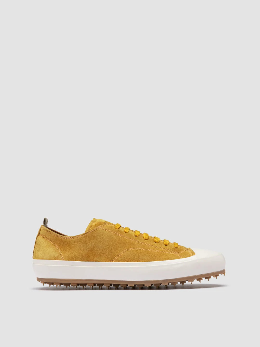VULCAN 001 - Yellow Suede Low-Top Sneakers - image 1,side view