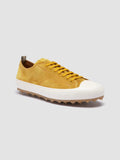 VULCAN 001 - Yellow Suede Low-Top Sneakers - thumb image 3,side view