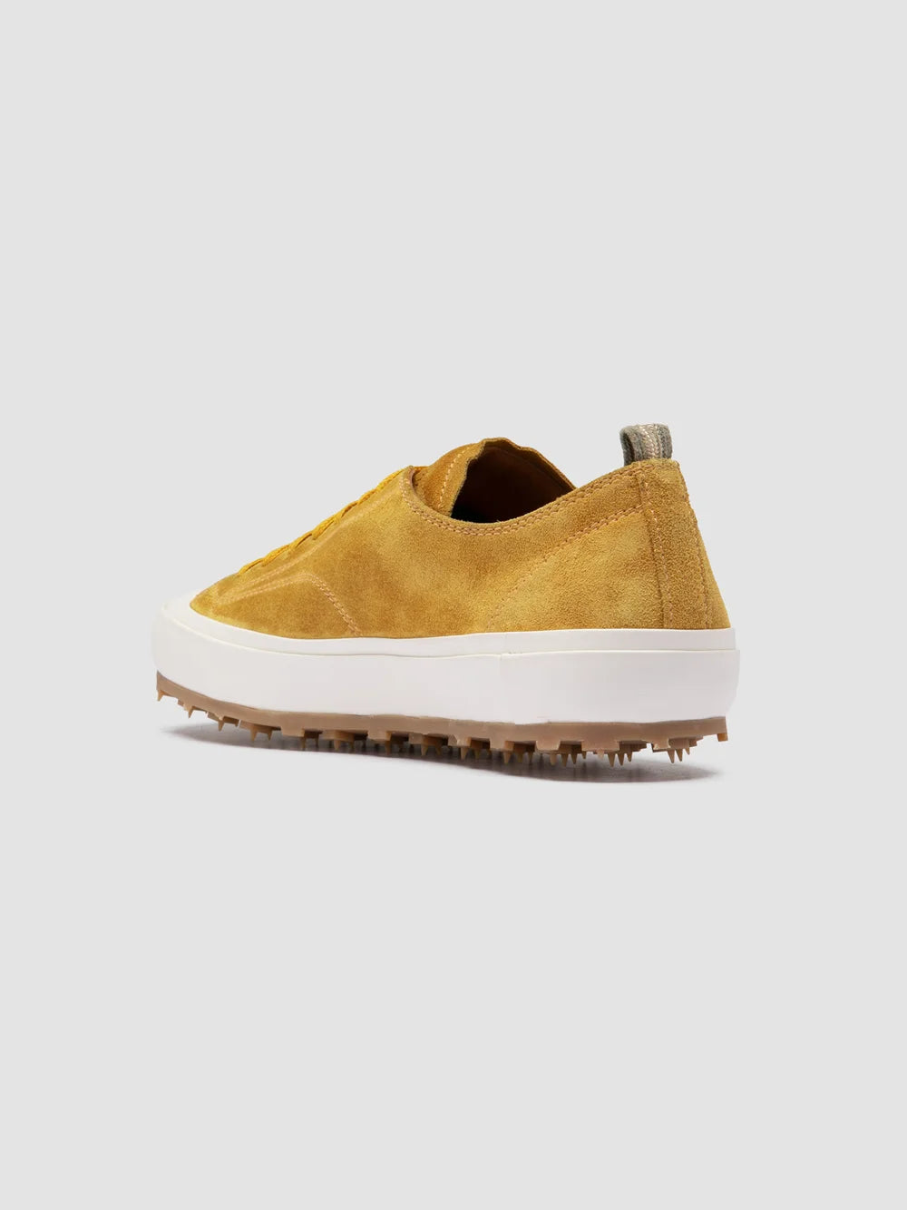 VULCAN 001 - Yellow Suede Low-Top Sneakers - image 4,side view