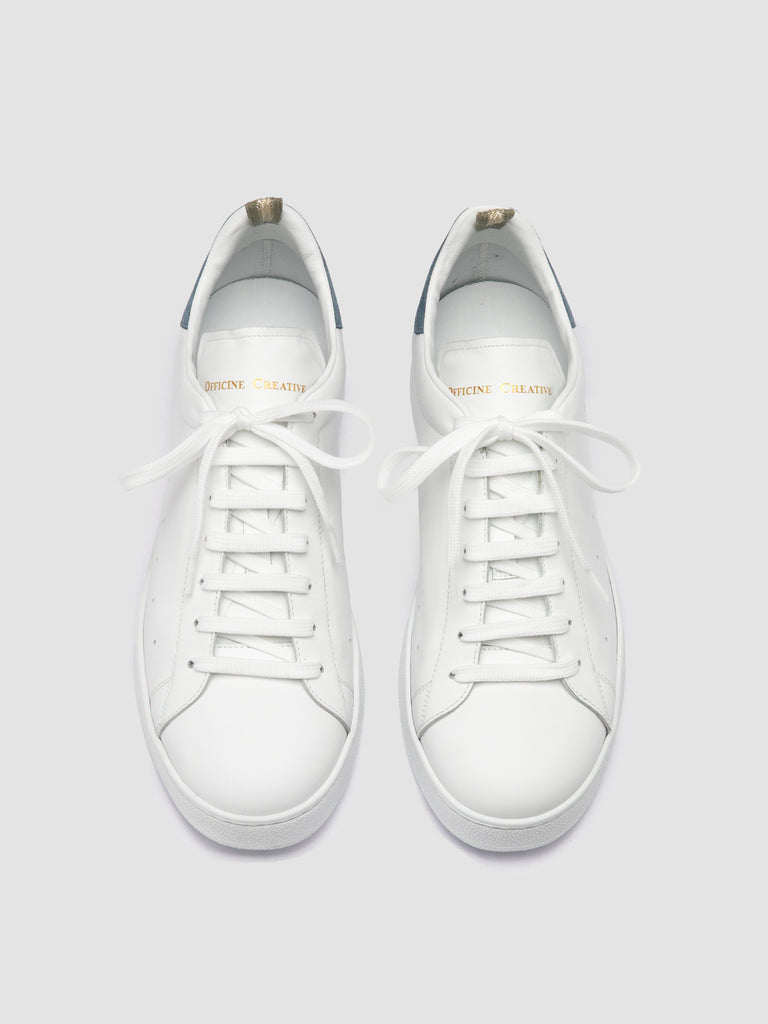 MOWER 002 - White Leather and Suede Low Top Sneakers