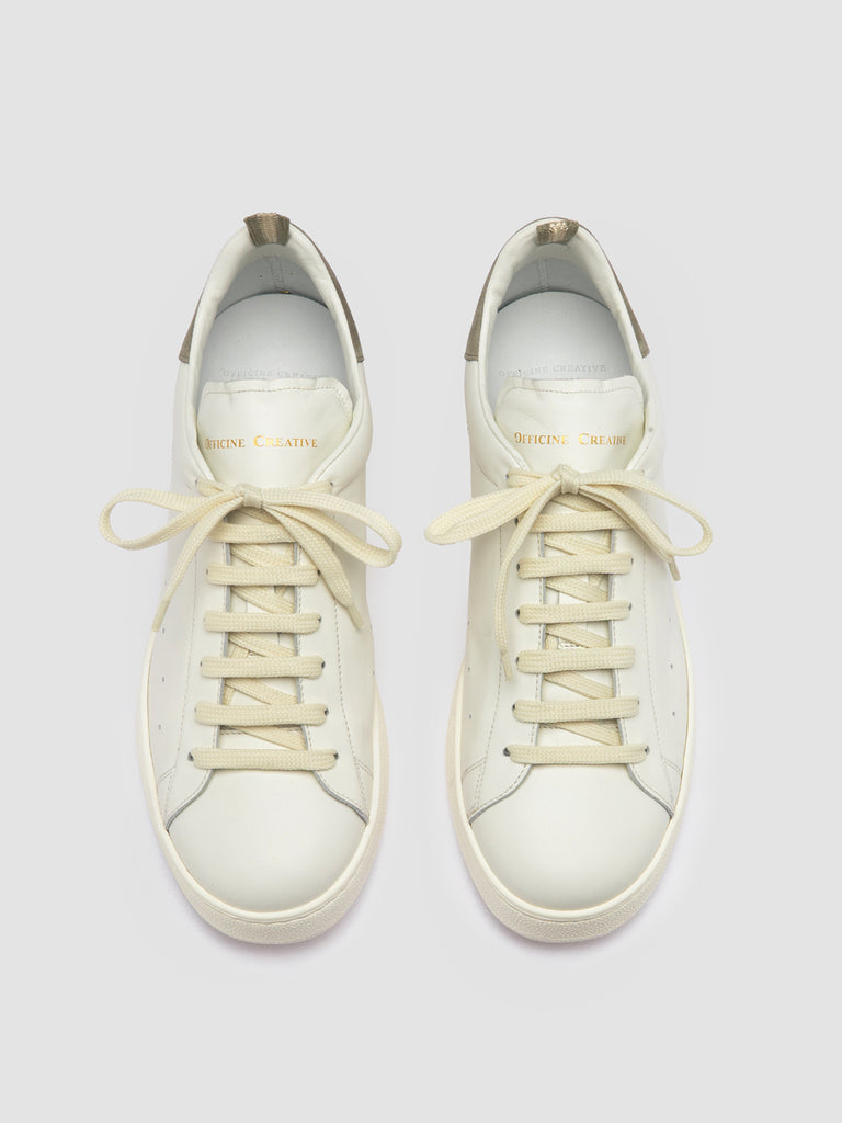 MOWER 002 - White Leather and Suede Low Top Sneakers Men Officine Creative - 2