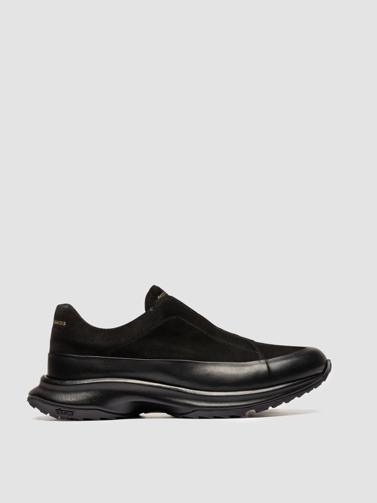 ZODIAC 001 - Black Suede Low Top Sneakers