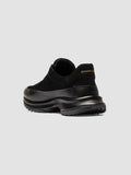 ZODIAC 001 - Black Suede Low Top Sneakers - thumb image 4,side view