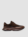 ZODIAC 001 - Brown Suede Low Top Sneakers - thumb image 1,side view