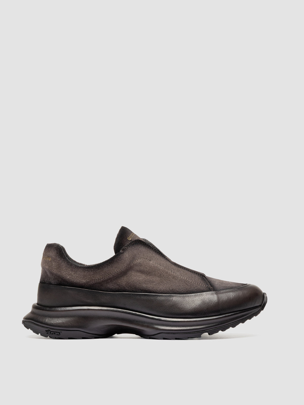 ZODIAC 001 - Grey Suede Low Top Sneakers - image 1,side view