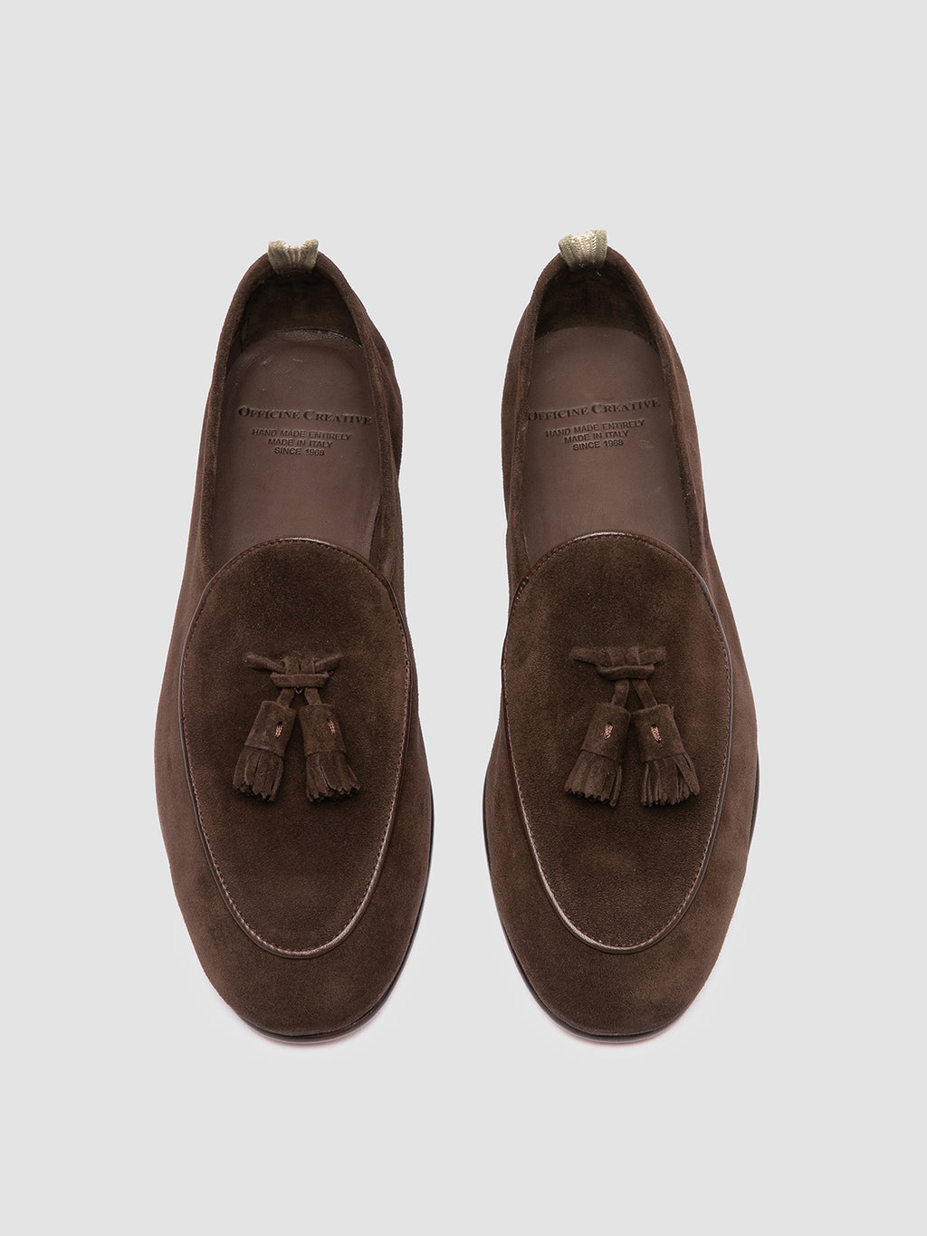 OLIVER 003 - Brown Suede Tassel Loafers