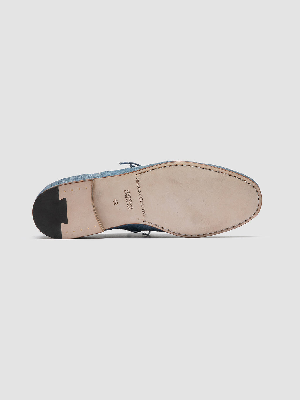 OLIVER 005 - Blue Suede Oxford Shoes