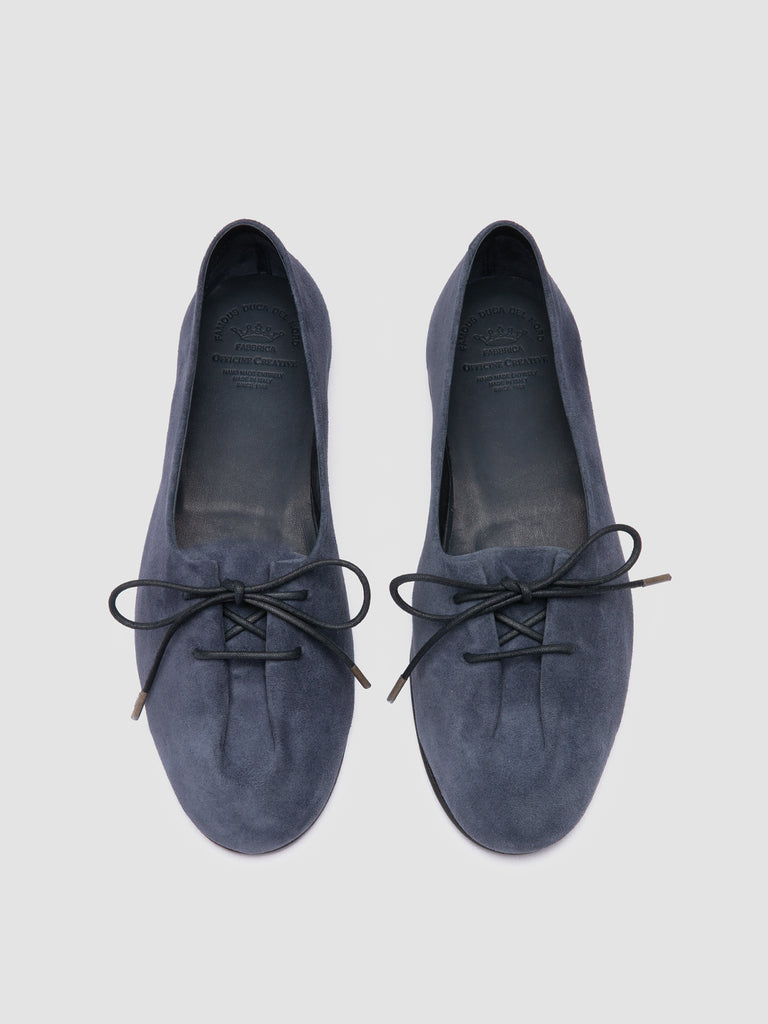 OLIVER 102 - blaue Ballerinas aus Wildleder