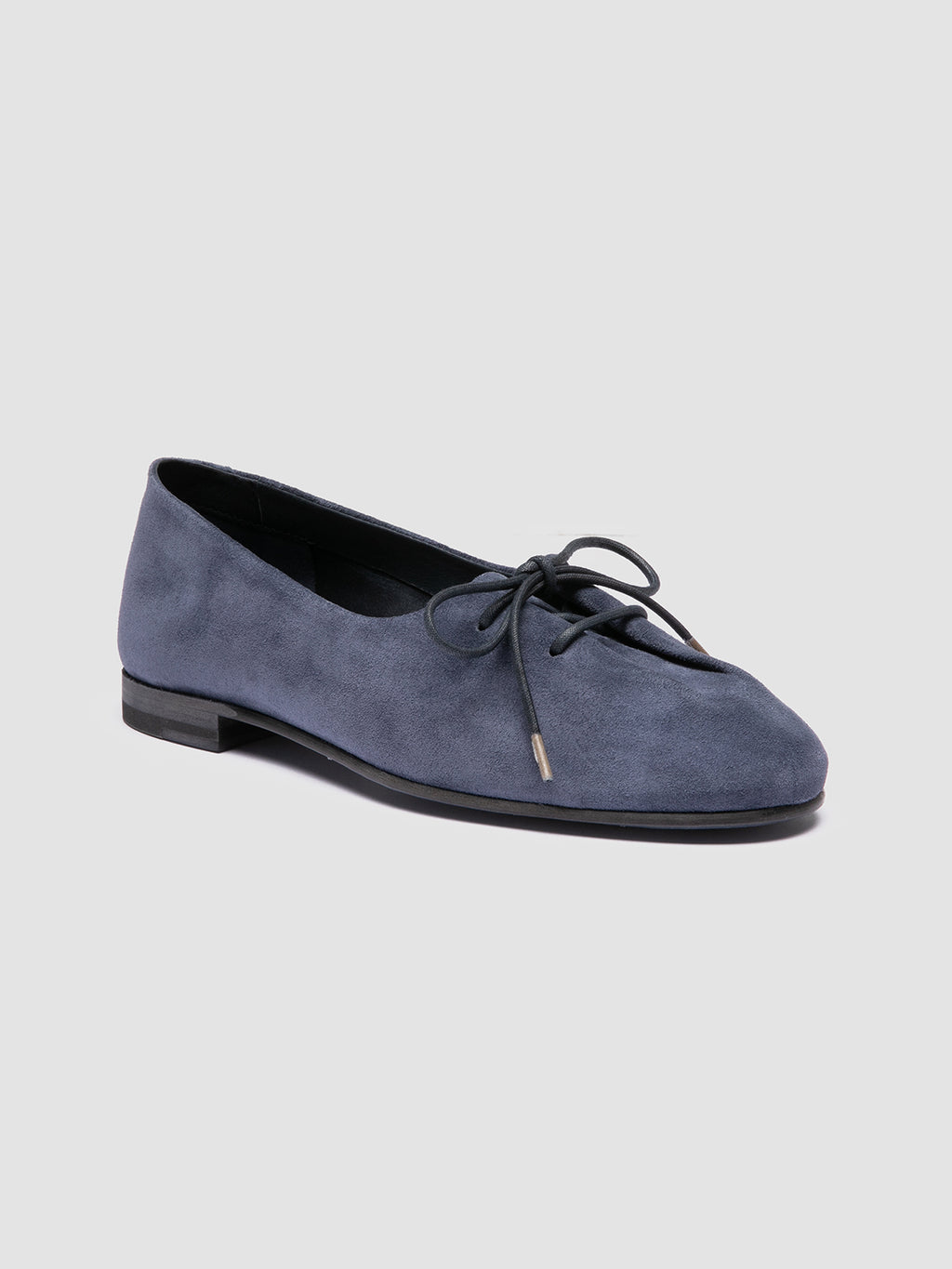 OLIVER 102 - Blue Suede Ballerina Shoes