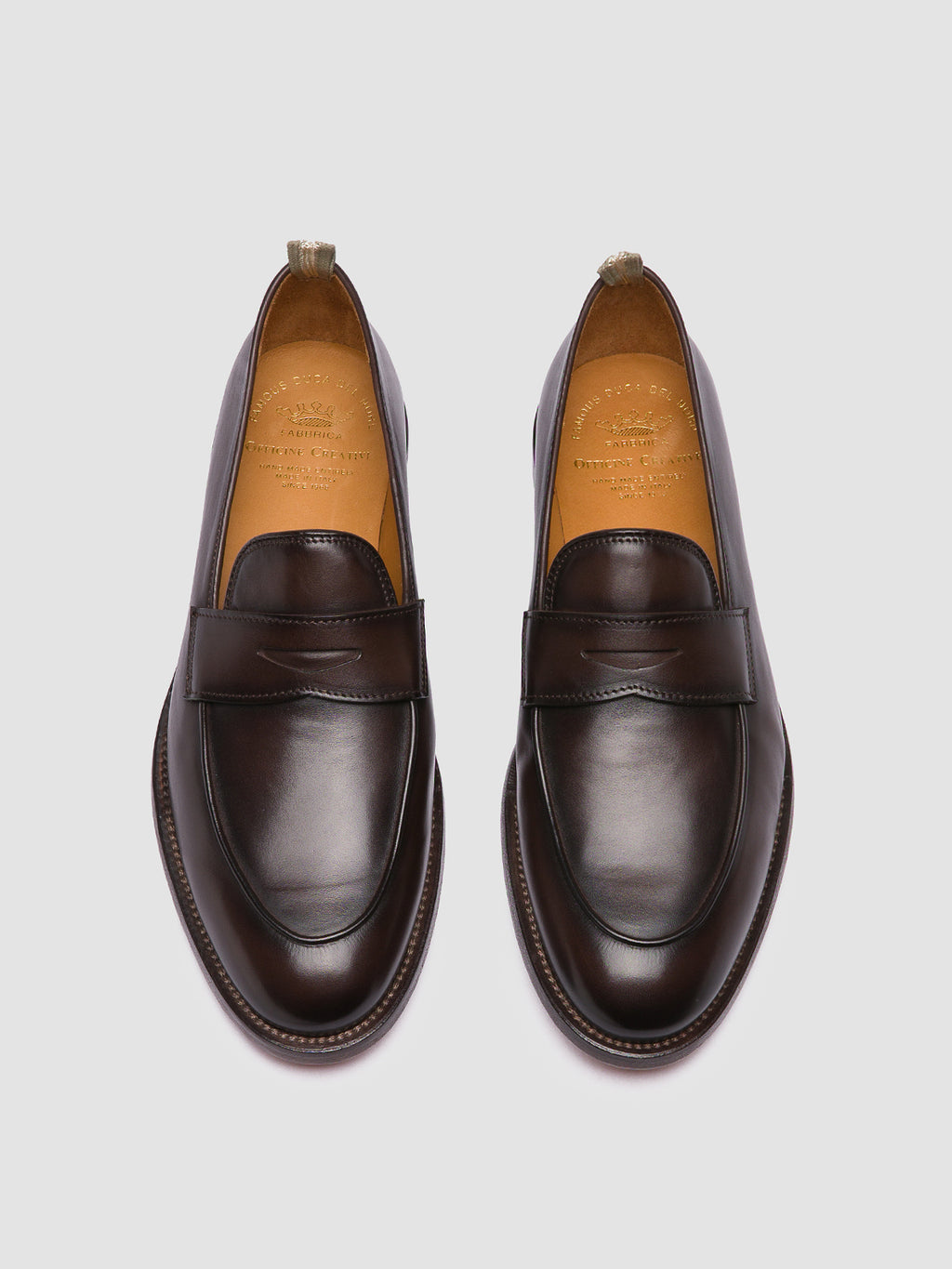 OPERA 001 - Brown Leather Penny Loafers