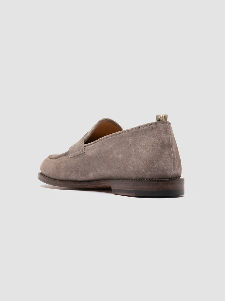 OPERA 001 - Grey Suede Penny Loafers