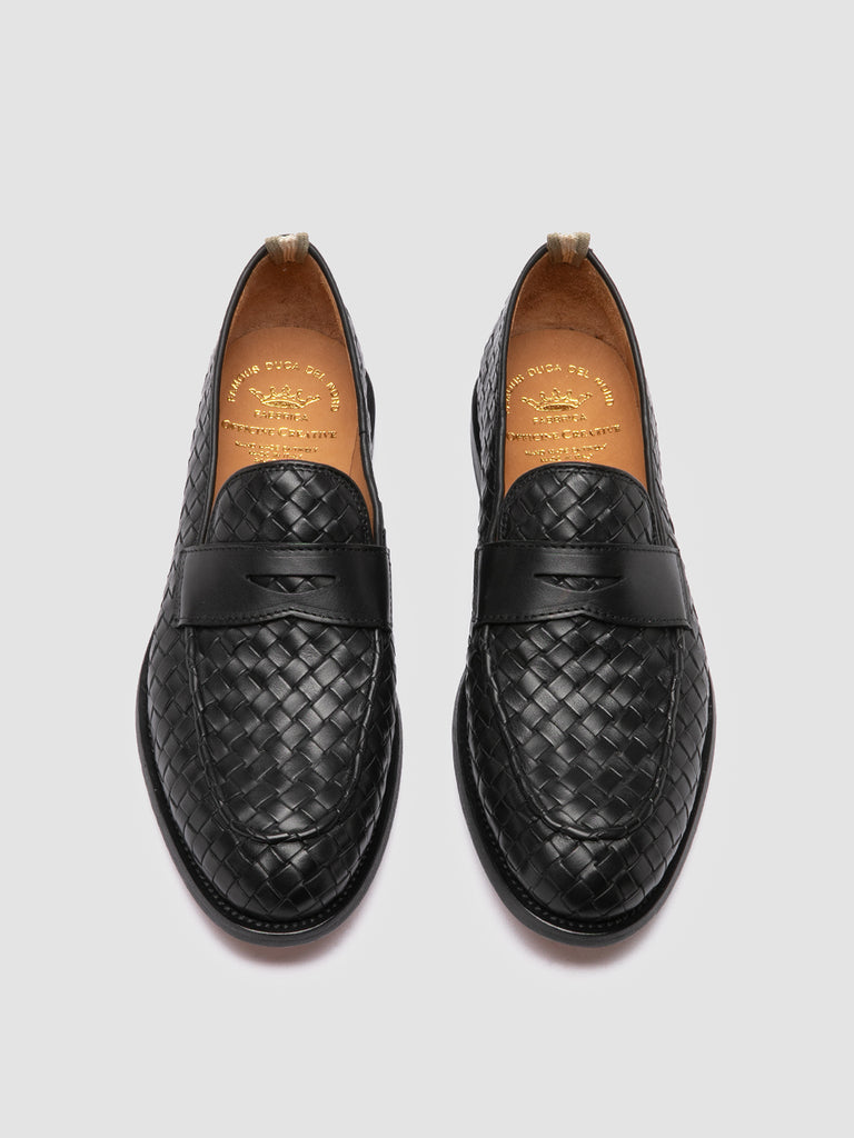 OPERA 003 - Black Leather Penny Loafers