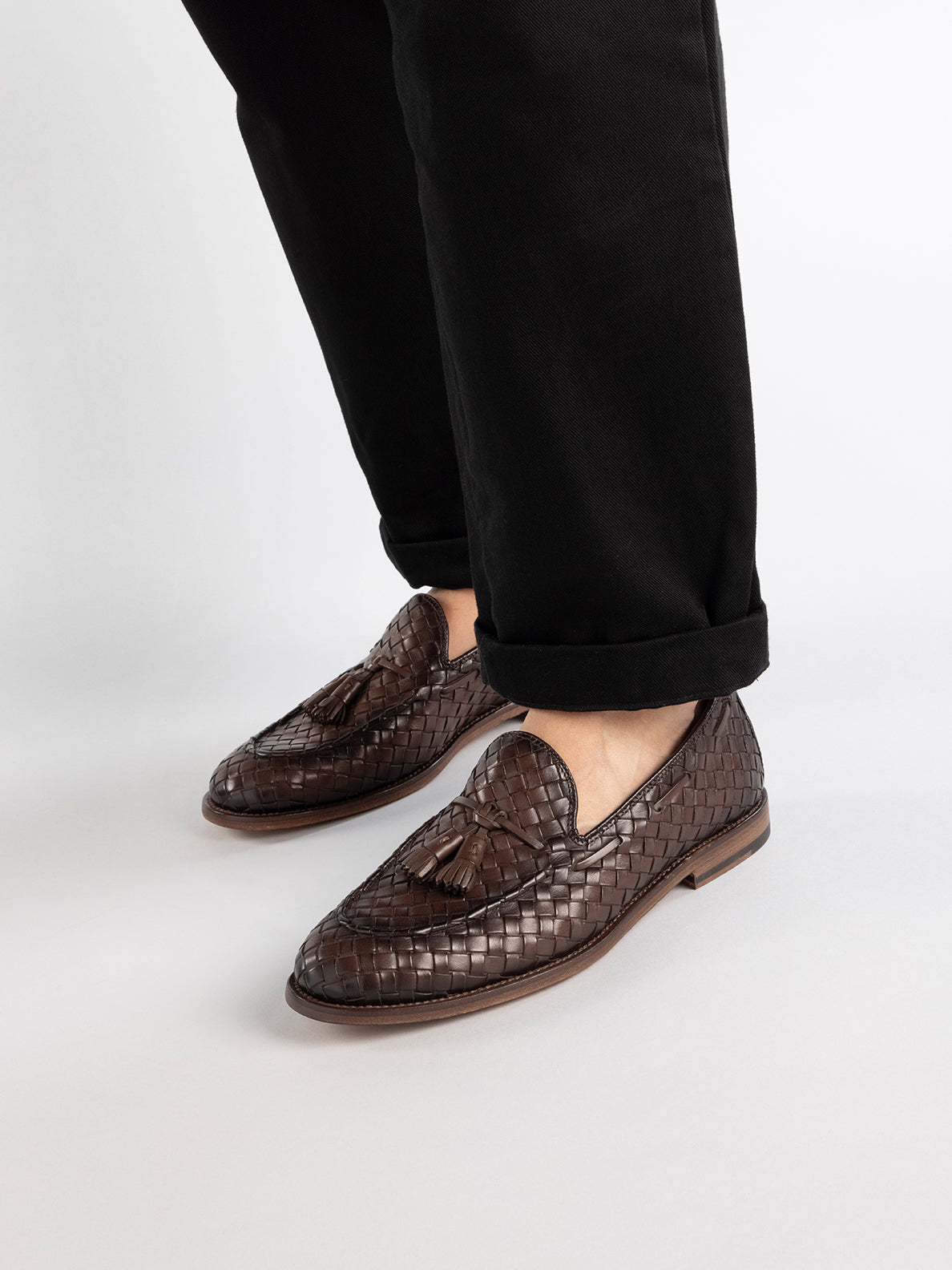 Men's Brown Leather Tassel Loafers: OPERA 004 – Officine Creative