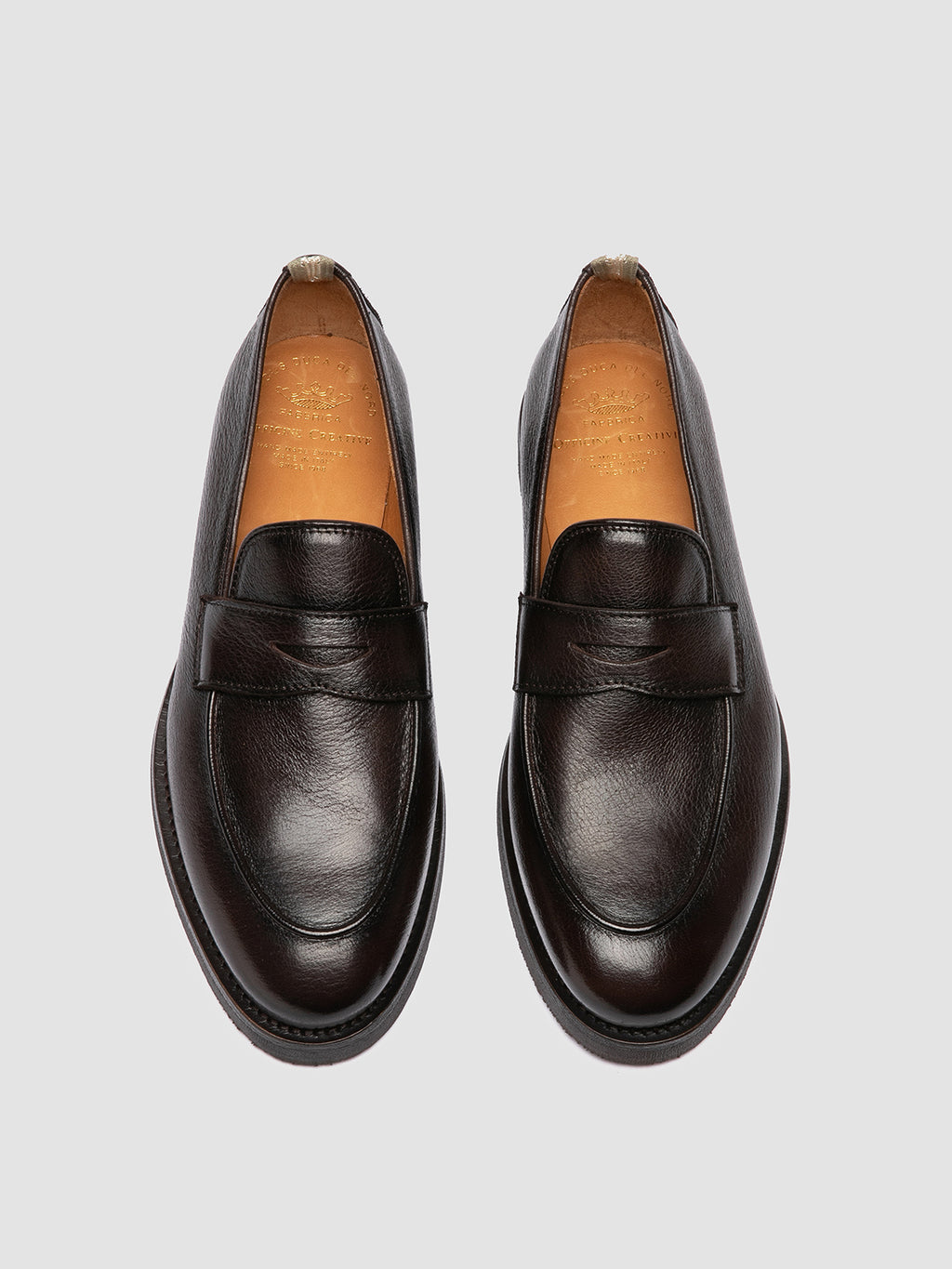 OPERA FLEXI 101 - Brown Leather Penny Loafers Officine Creative - 2