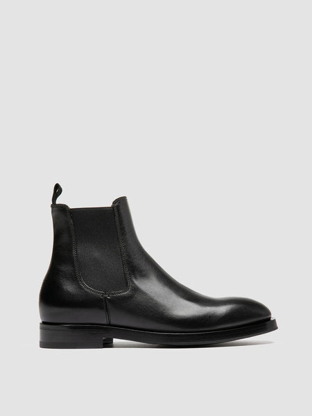 Men's Black Leather Chelsea Boots: ORTEGA 003 Officine Creative Men's Black Leather Chelsea Boots: ORTEGA 003 Officine Creative