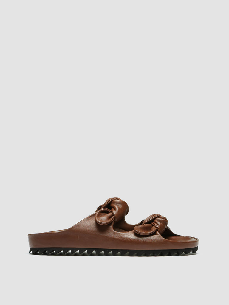 PELAGIE 010 - Brown Leather Sandals