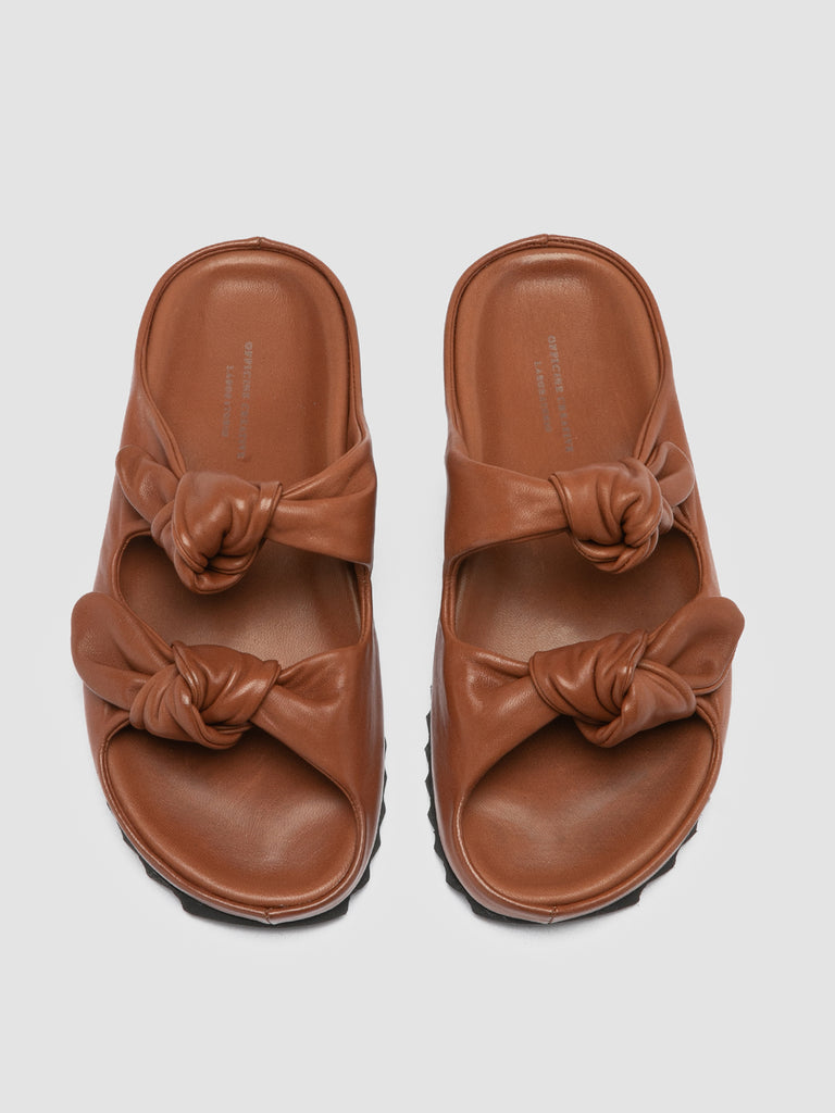 PELAGIE 010 - Brown Leather sandals