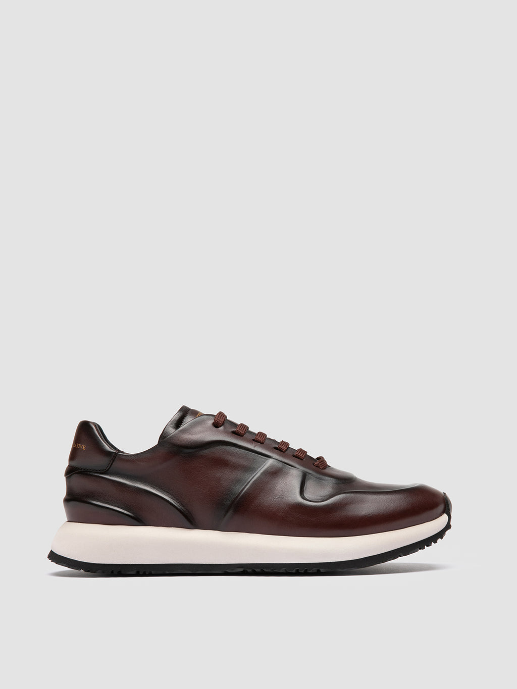 PERSPECTIVE 001 - Brown Leather Sneakers Officine Creative - 1