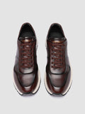 PERSPECTIVE 001 - Brown Leather Sneakers Officine Creative - 2