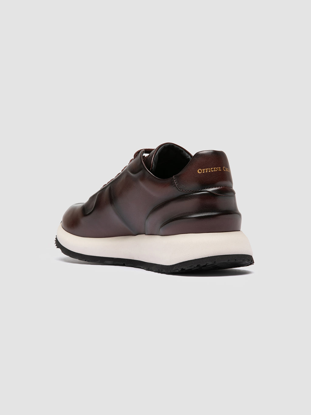 PERSPECTIVE 001 - Brown Leather Sneakers Officine Creative - 4