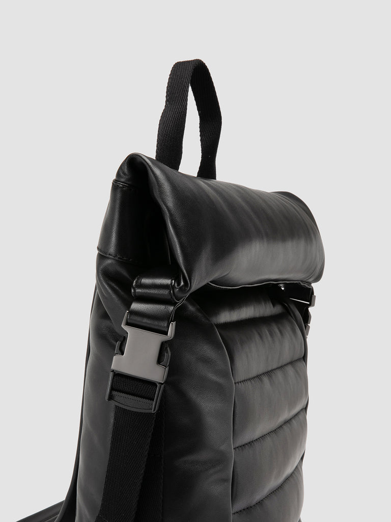 PLEASURE 001 - Black Leather Backpack