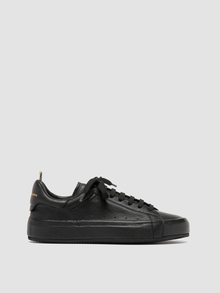 PRIMARY 101 - Black Leather Sneakers