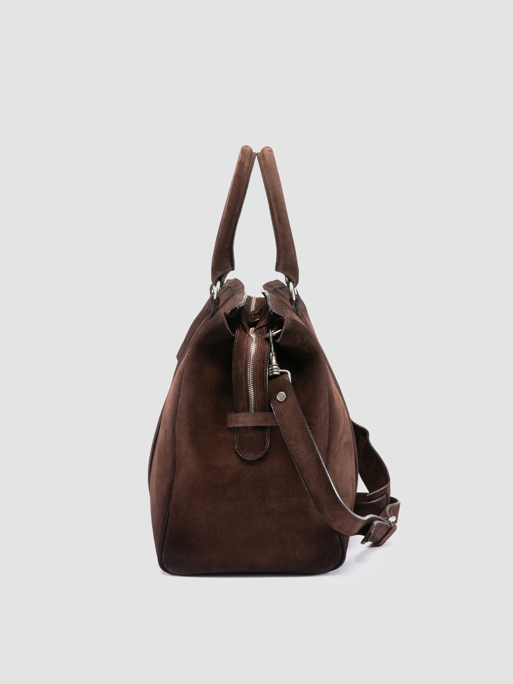 QUENTIN 009 - Brown Suede Bag Officine Creative - 5