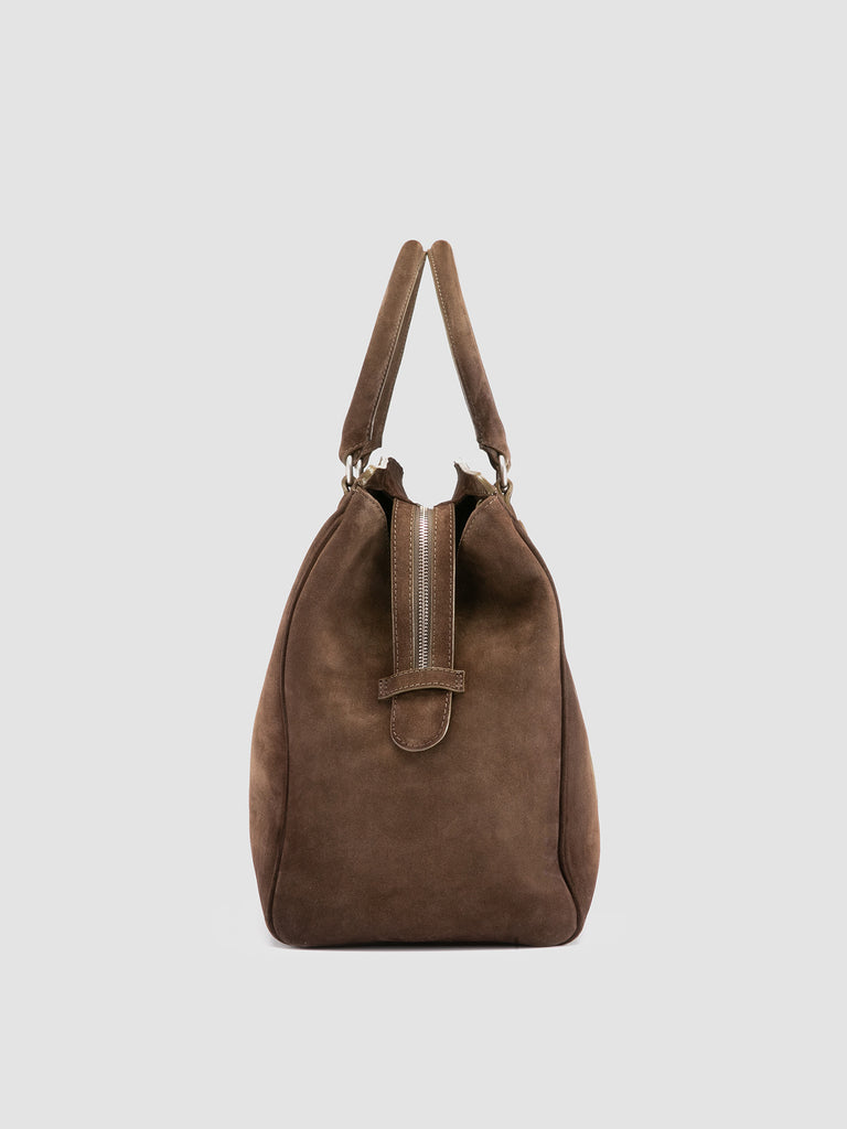 QUENTIN 009 - Brown Suede Bag Officine Creative - 3