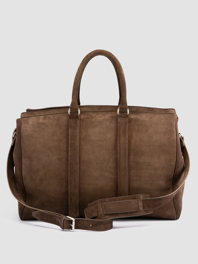 QUENTIN 009 - Brown Suede Bag Officine Creative - 4