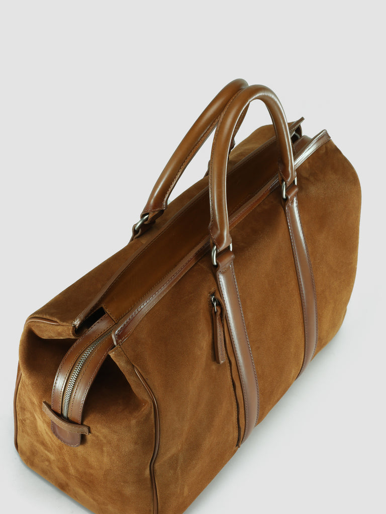 QUENTIN 009 - Brown Suede and Leather Bag  Officine Creative - 2