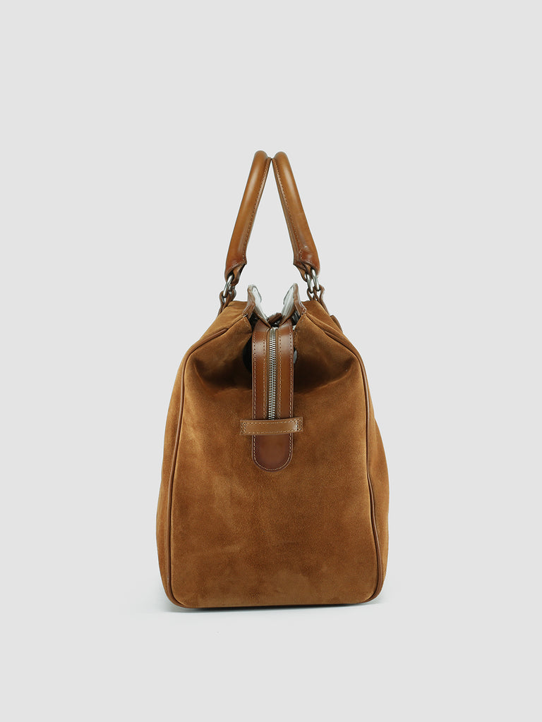 QUENTIN 009 - Brown Suede and Leather Bag  Officine Creative - 3
