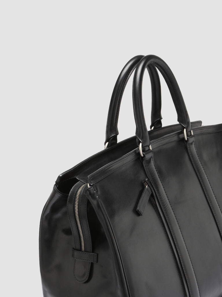 QUENTIN 009 - Black Leather Bag