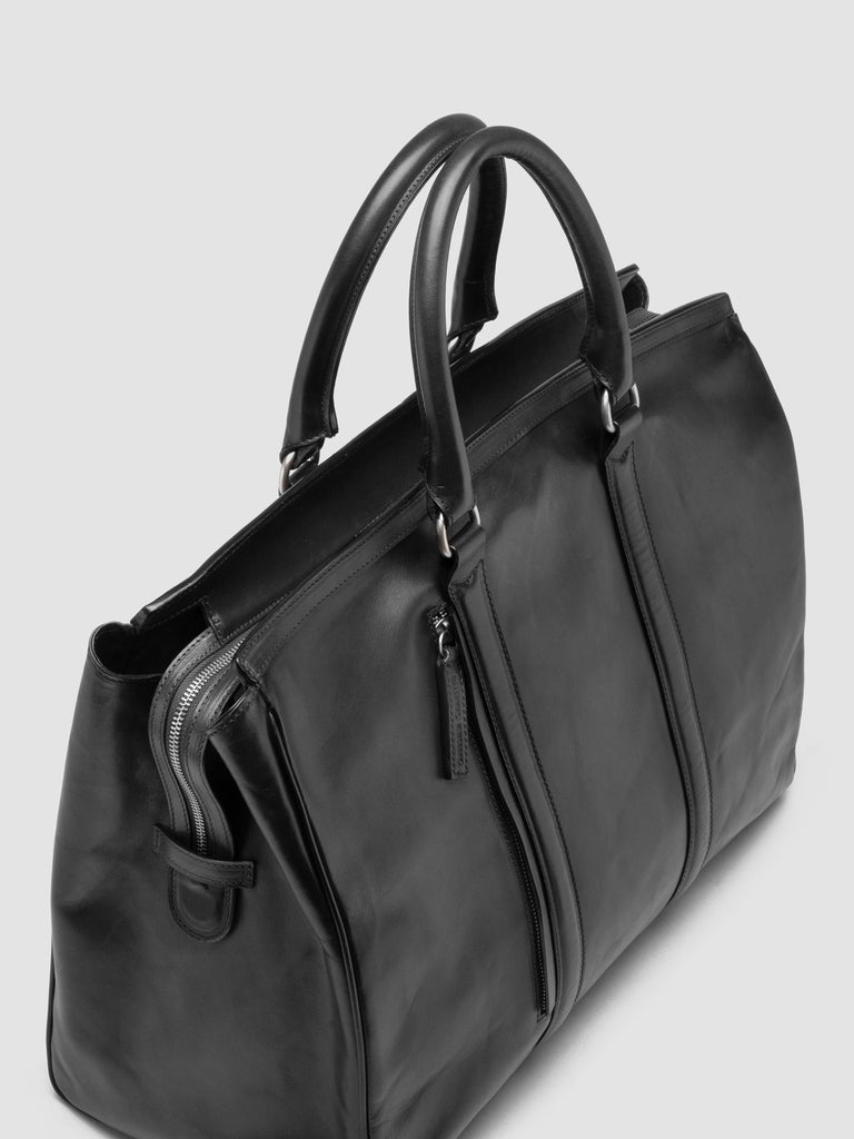 QUENTIN 009 - Black Leather Bag