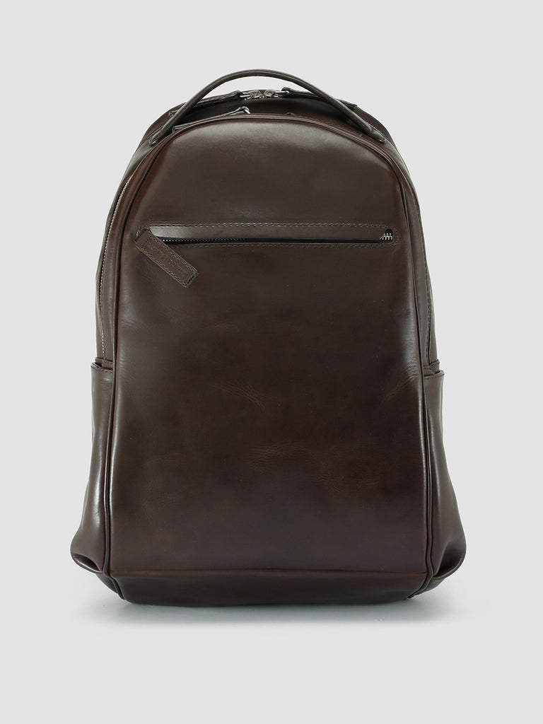 QUENTIN 012 - Brown Leather Backpack