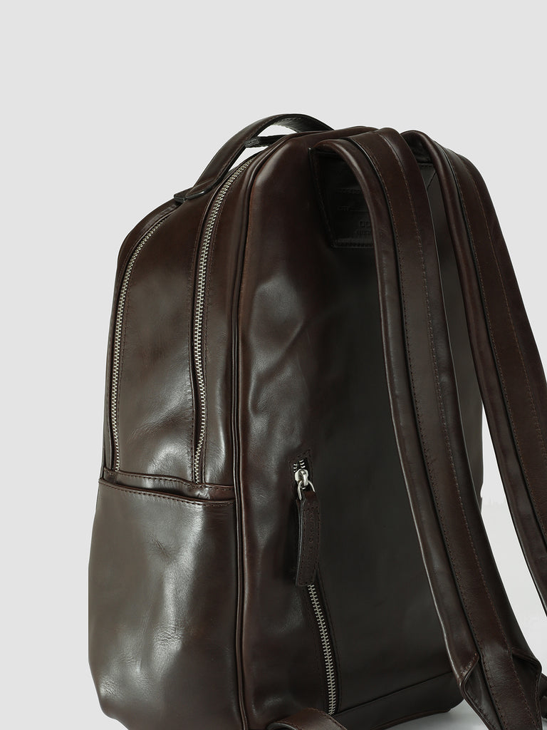 QUENTIN 012 - Brown Leather Backpack