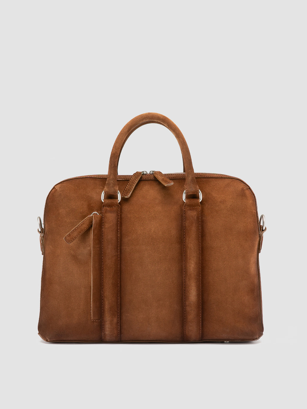 QUENTIN 019 - Brown Suede Briefcase Officine Creative - 1