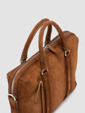 QUENTIN 019 - Brown Suede Briefcase Officine Creative - 2