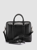 QUENTIN 019 - Black Leather Briefcase Officine Creative - 4