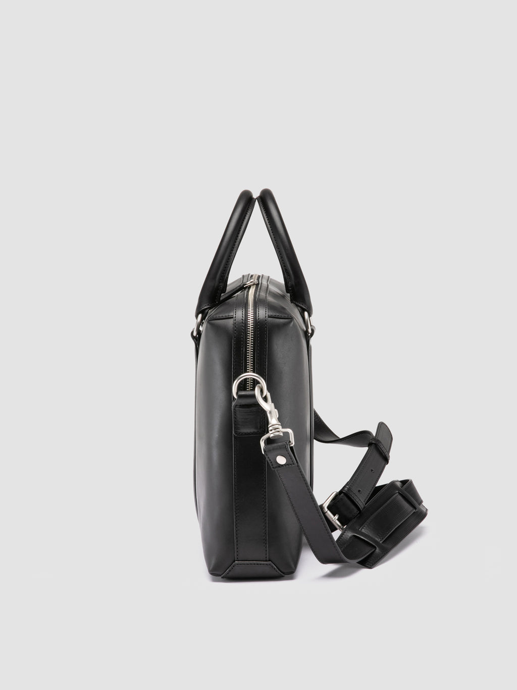 QUENTIN 019 - Black Leather Briefcase Officine Creative - 5