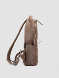 QUENTIN 20 - Taupe Suede Backpack - thumb image 3,side view