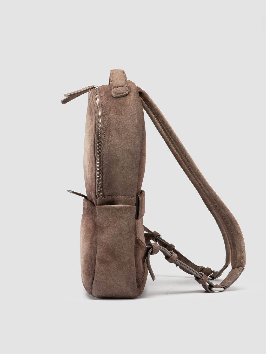 QUENTIN 20 - Taupe Suede Backpack - image 5