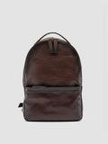 QUENTIN 20 - Brown Woven Leather Backpack - thumb image 1,side view